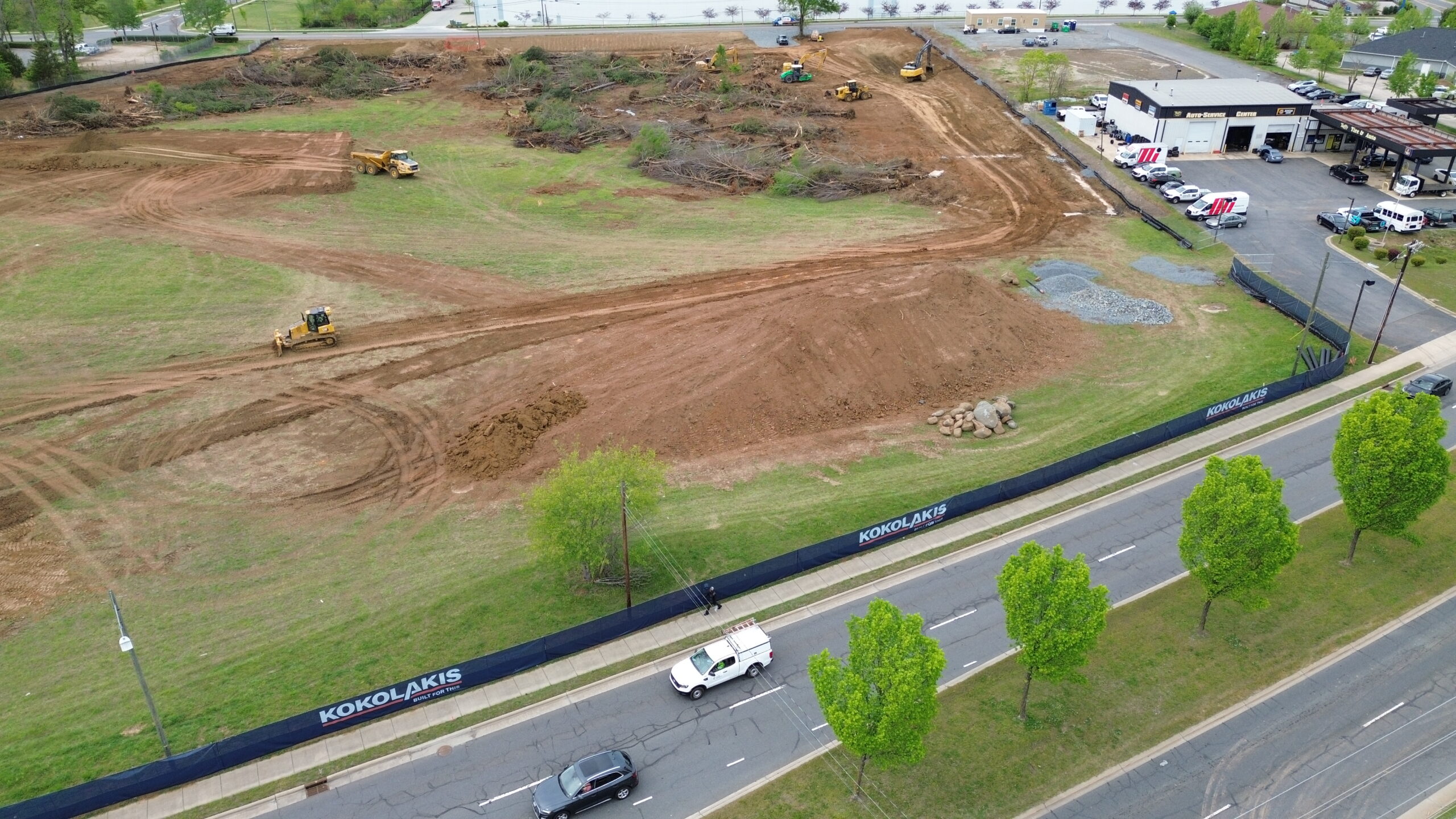 Arial View of Steel Creek Ground Project