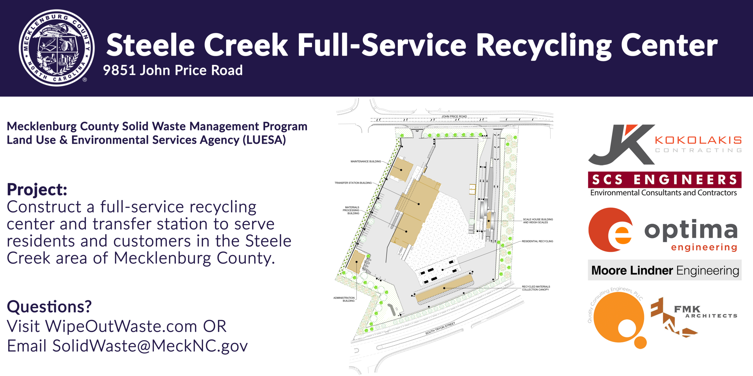 Steele Creek Full-Service Recycling Center project overview